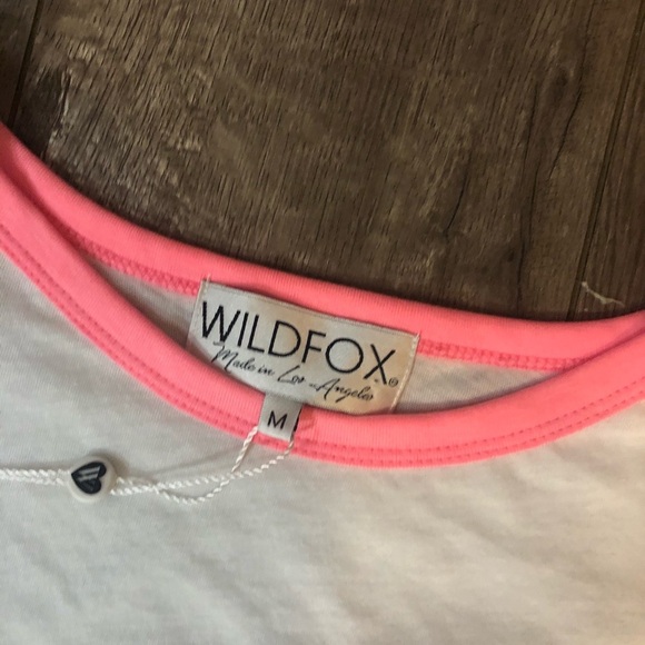 NWT wildfox holidazed cropped tee M - Picture 3 of 3